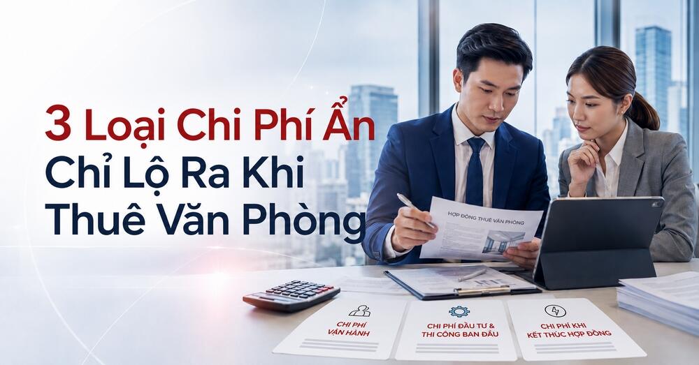 3 loại chi phí ẩn chỉ lộ ra khi thuê văn phòng