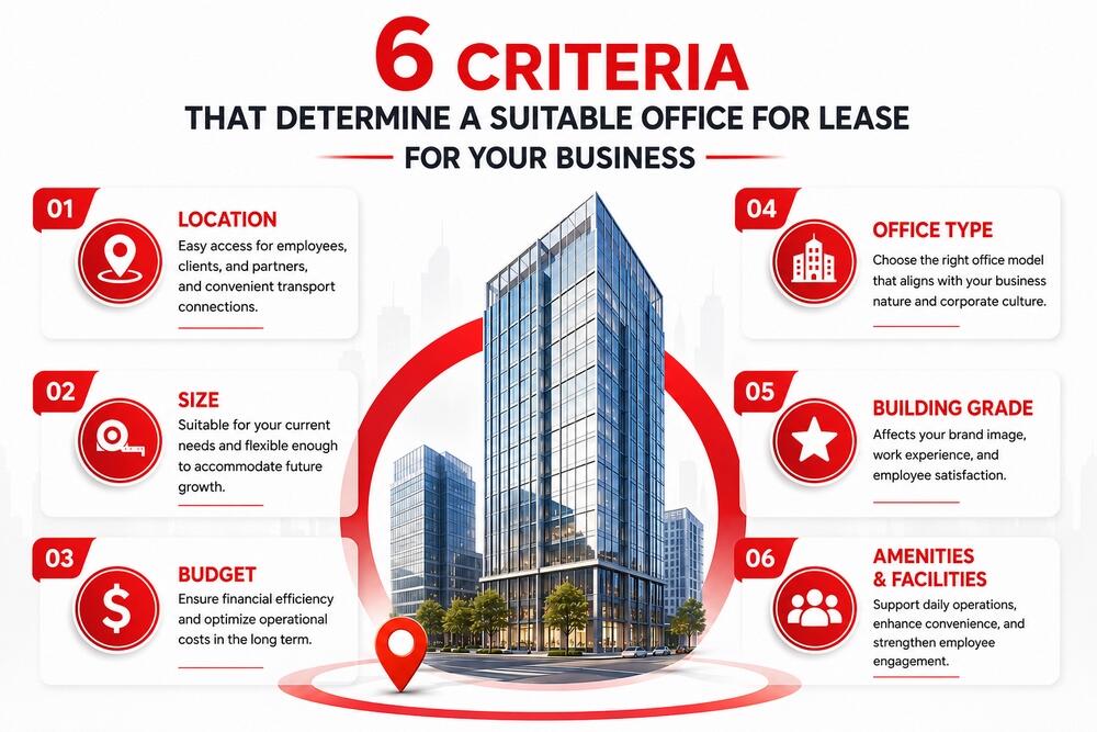 6 criteria for choosing office space every business should know