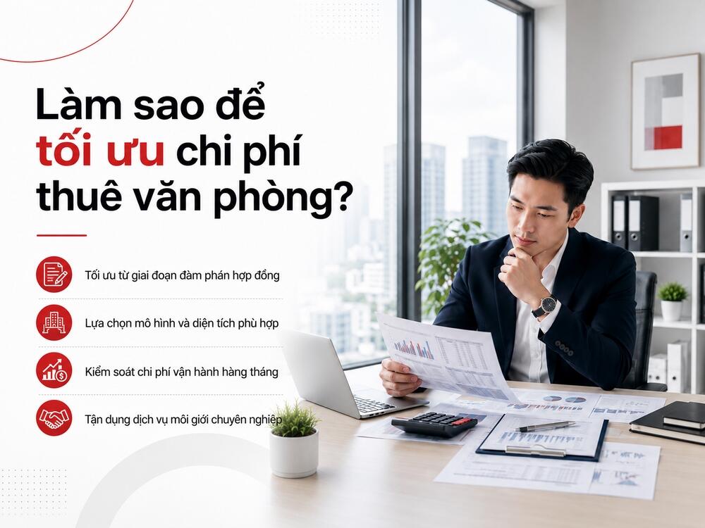 Cách tối ưu hóa chi phí thuê văn phòng hiệu quả cho doanh nghiệp