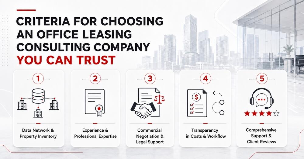 Key criteria for choosing a trusted office leasing consulting company