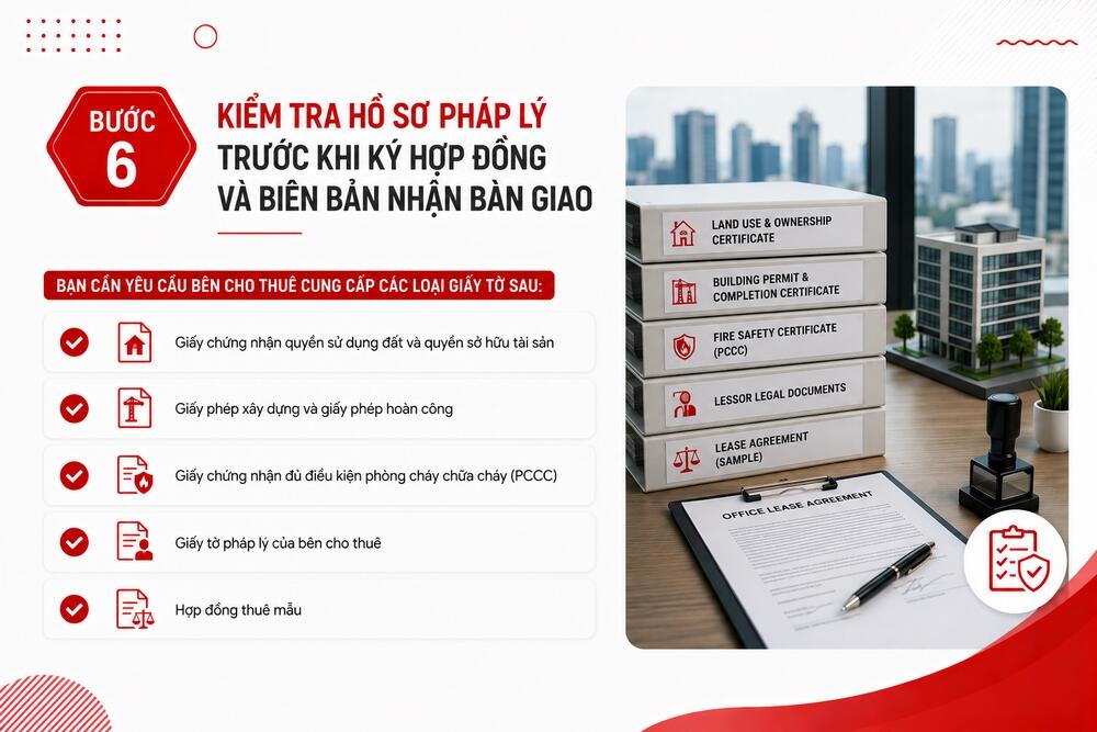 Lưu ý kiểm tra kỹ hồ sơ pháp lý và biên bản bàn giao