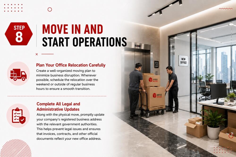 Moving & setting up the new office