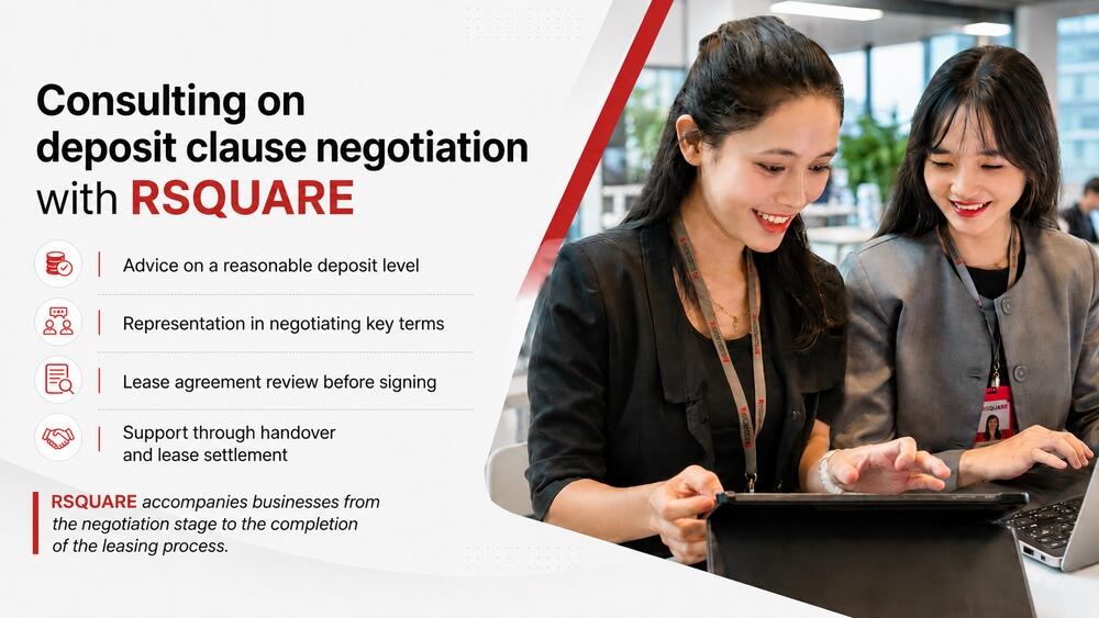 Office lease deposit clause negotiation consulting