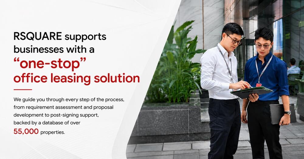 RSQUARE supports businesses in leasing office space through a comprehensive one-stop service model