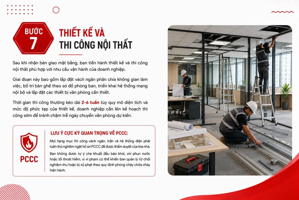 Thiết kế và thi công nội thất văn phòng