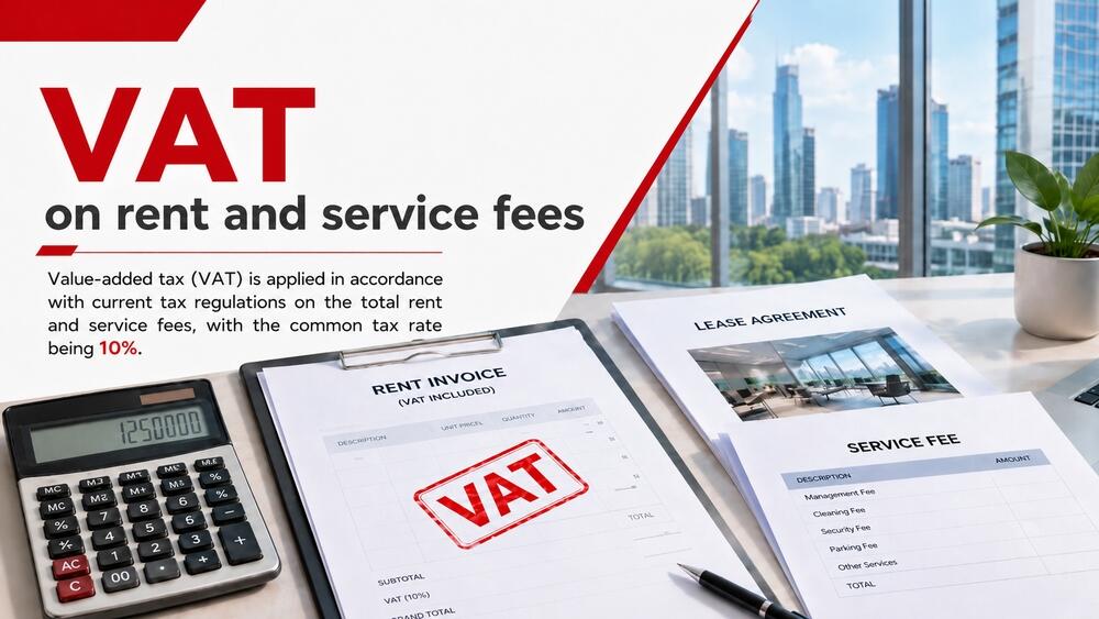 VAT on office rent and service fees