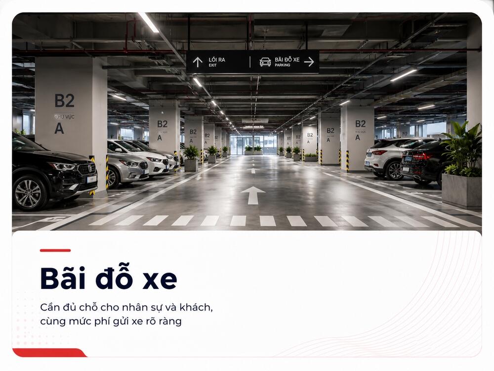 Bãi đỗ xe cho nhân viên