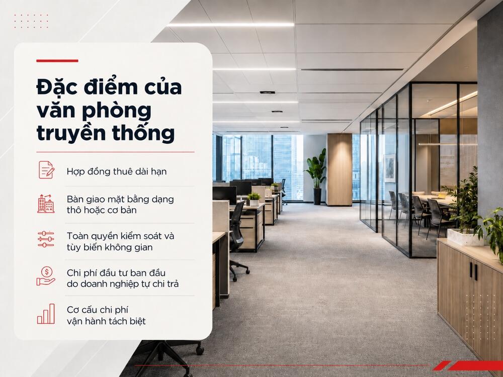Các đặc điểm nổi bật của văn phòng truyền thống