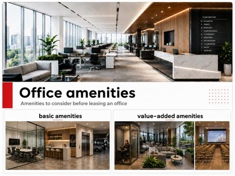 Overview of modern office amenities and facilities