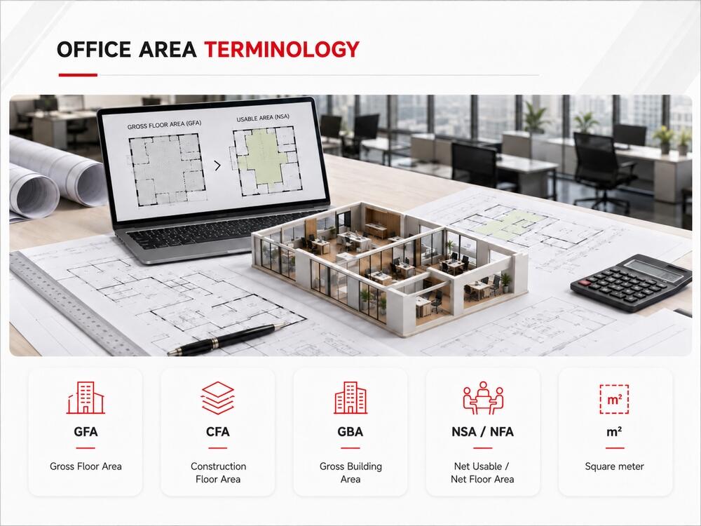 Office floor area terminology