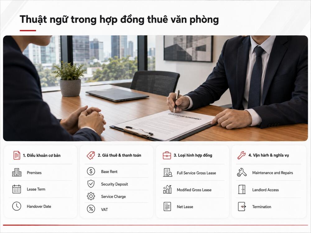Thuật ngữ trong hợp đồng thuê văn phòng
