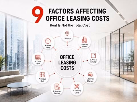 9 factors that affect office rental costs