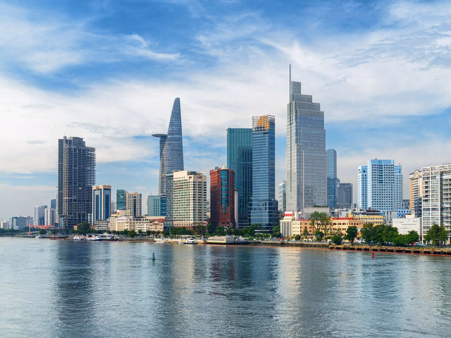 Panoramic view of Ho Chi Minh City center skyline