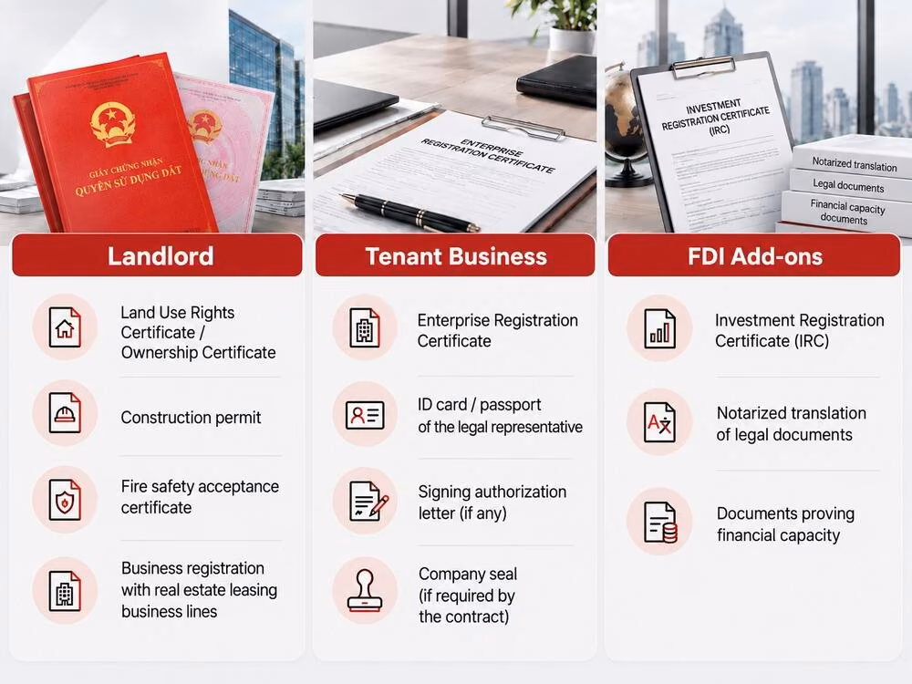 Essential documents checklist for office lease