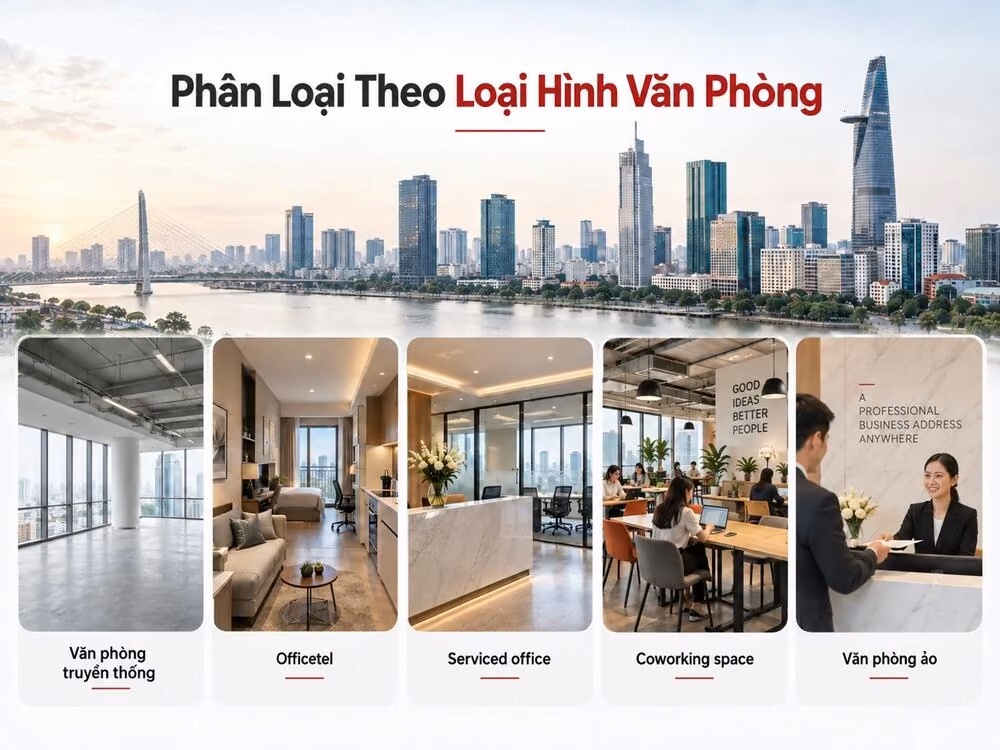 Bảng phân loại các loại hình văn phòng cho thuê