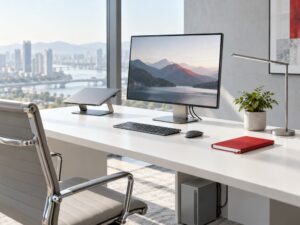 10 mẹo setup bàn làm việc văn phòng tối giản, gọn và dễ tập trung
