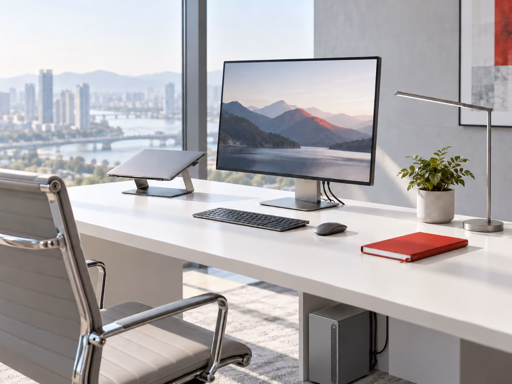 10 mẹo setup bàn làm việc văn phòng tối giản, gọn và dễ tập trung