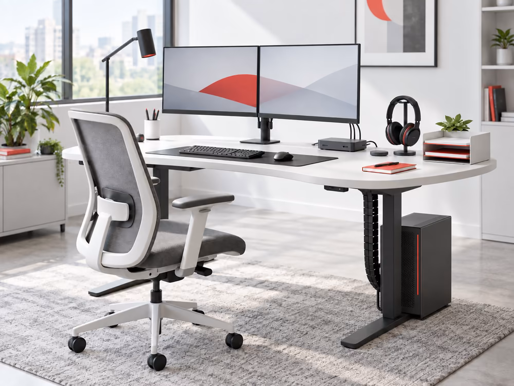 Set up an office desk