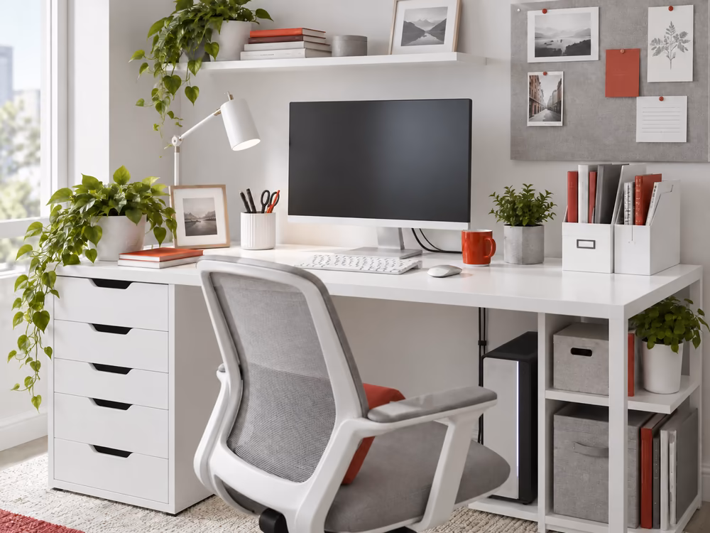 Set up an office desk