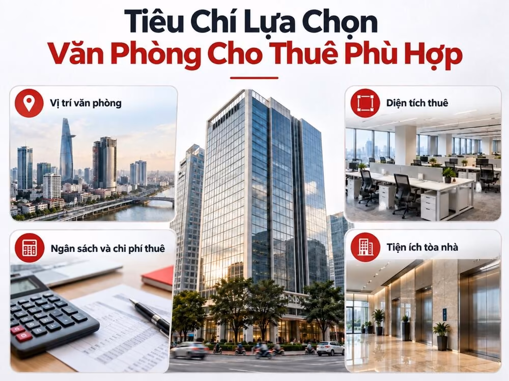 Các tiêu chí quan trọng để lựa chọn văn phòng cho thuê phù hợp