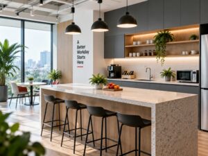 Pantry văn phòng là gì? Đặc điểm, lợi ích và gợi ý thiết kế