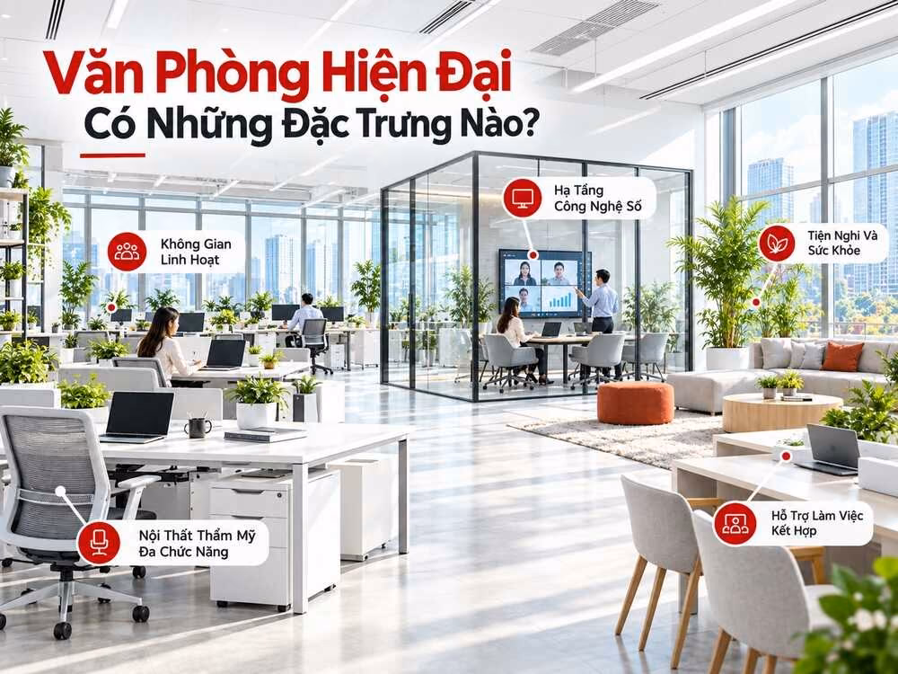 Các đặc trưng chính của văn phòng hiện đại