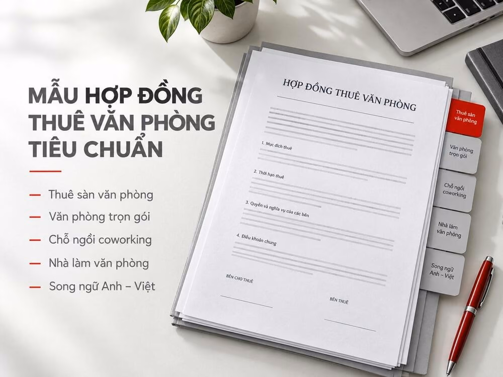 Mẫu hợp đồng thuê văn phòng tiêu chuẩn với các nội dung cần có khi soạn thảo hợp đồng