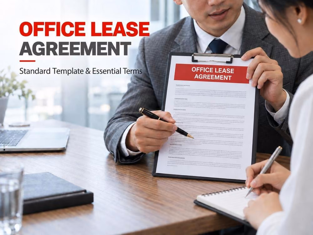 Office lease agreement: standard templates and essential clauses